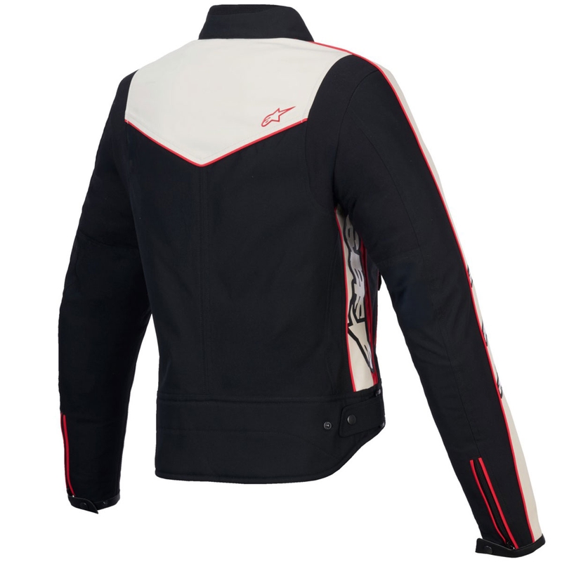 Alpinestars Stella T-Dyno Vandtæt dame motorcykeljakke sort-beige-rød
