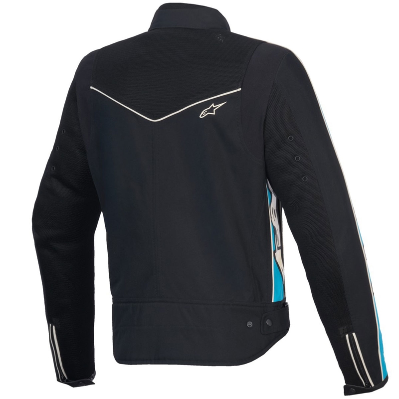 Dame motorcykeljakke Alpinestars STELLA T-DYNO AIR sort-lyseblå-beige
