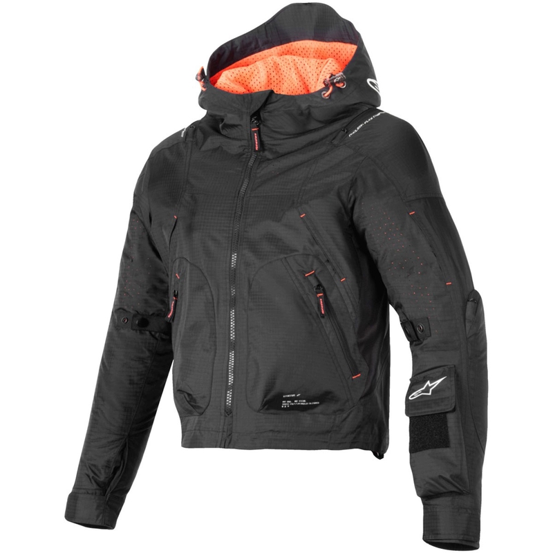 Dame motorcykeljakke Alpinestars MOLLY AIR sort-fluo koral