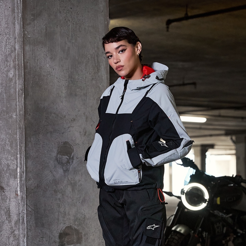 Dame motorcykeljakke Alpinestars MOLLY AIR sort-mandel