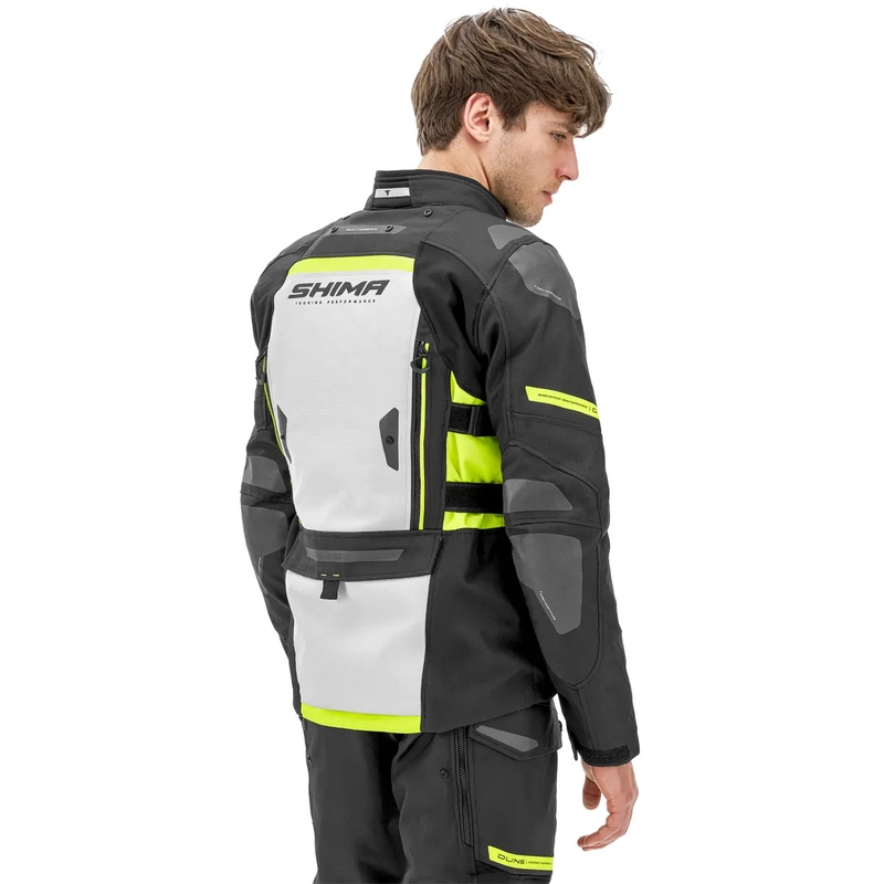 Motorcykeljakke Shima Dune fluogul