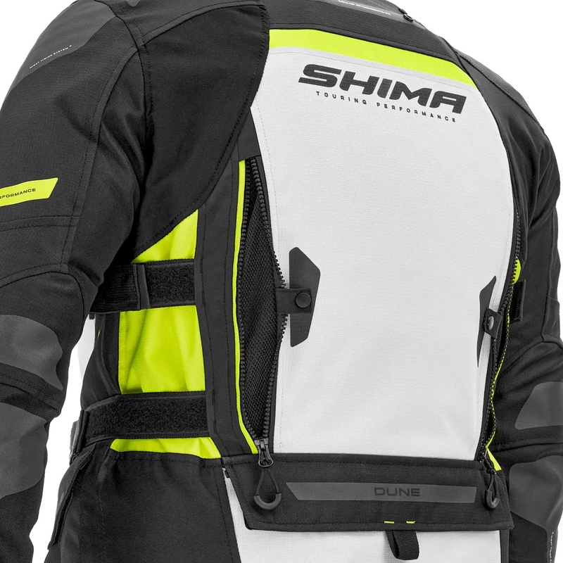 Motorcykeljakke Shima Dune fluogul
