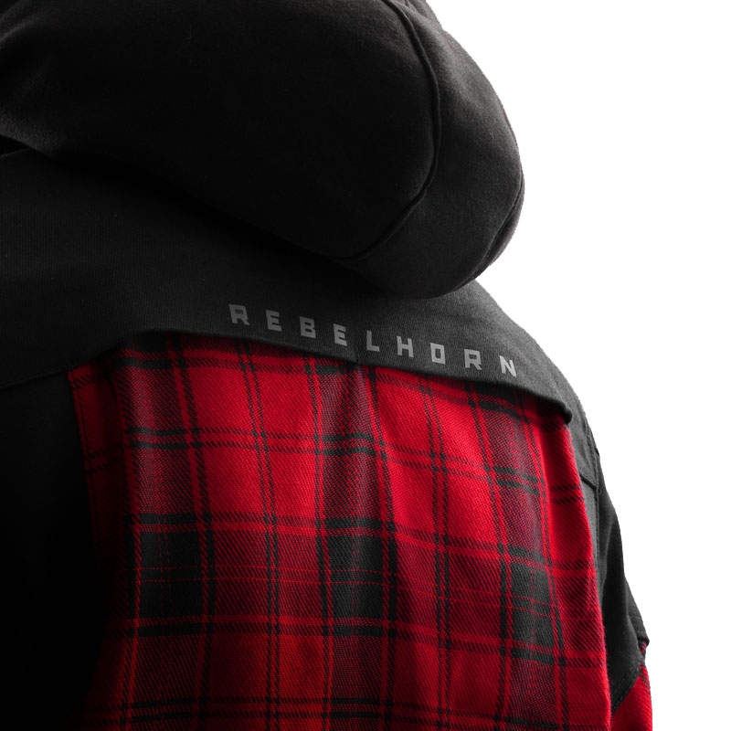 Rebelhorn Shifter motorcykelskjorte sort-rød