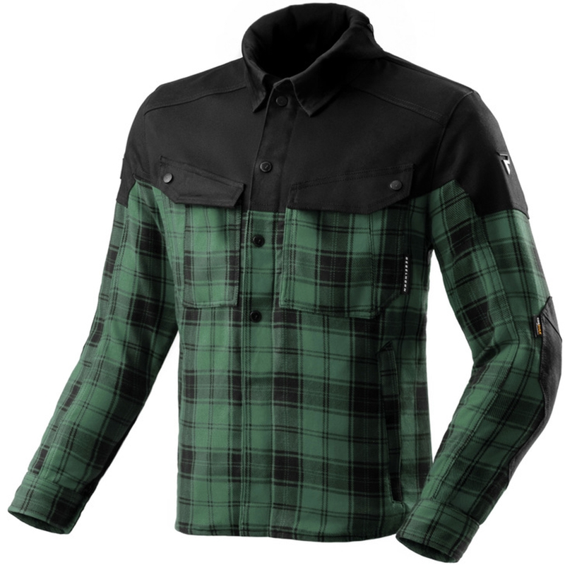 Rebelhorn Shifter motorcykelskjorte sort-grøn