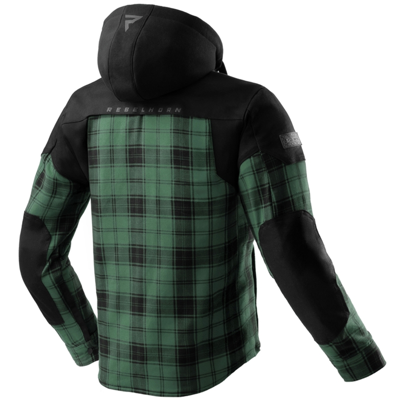 Rebelhorn Shifter motorcykelskjorte sort-grøn