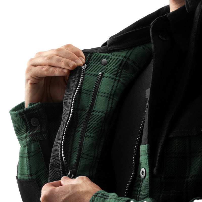 Rebelhorn Shifter motorcykelskjorte sort-grøn