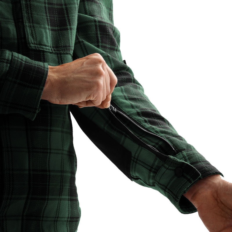 Rebelhorn Shifter motorcykelskjorte sort-grøn