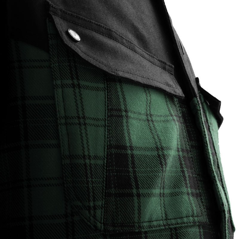 Rebelhorn Shifter motorcykelskjorte sort-grøn