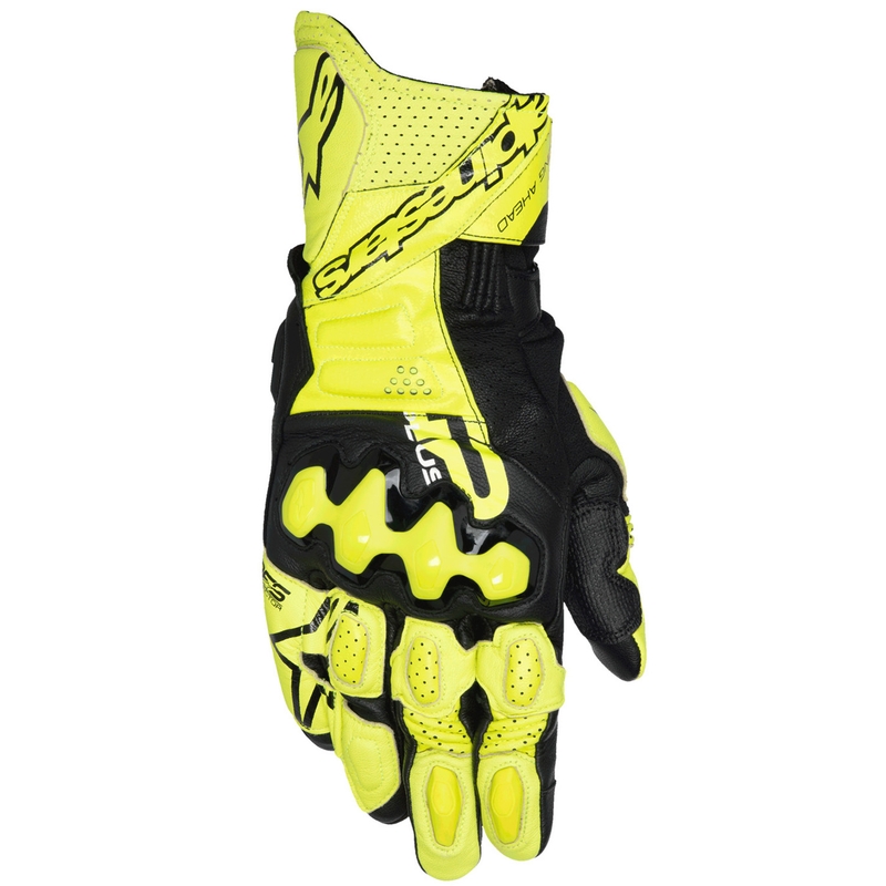 Motorcykelhandsker Alpinestars GP Plus R V3 fluo gul-sort