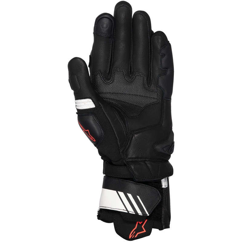 Alpinestars GP Plus R V3 motorcykelhandsker sort-hvid-fluorrød