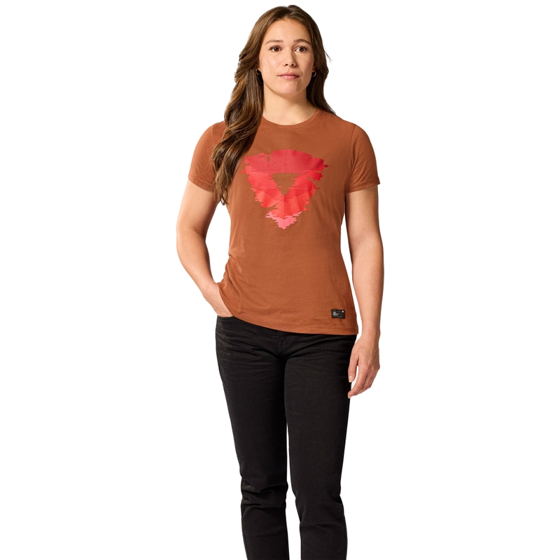 Dame t-shirt Revit Heather rød