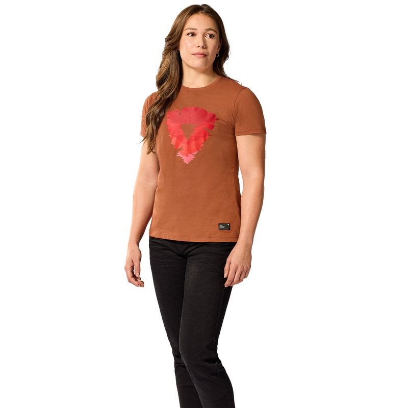 Dame t-shirt Revit Heather rød