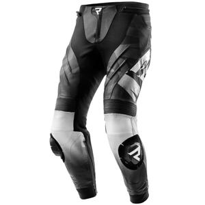 Rebelhorn Inferno sorte og hvide motorcykelbukser i læder