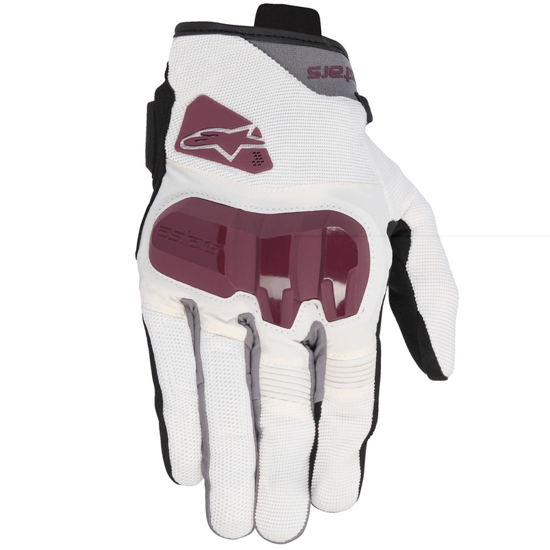 Motorcykelhandsker til kvinder Alpinestars Chrom V2 hvid offwhite-lilla