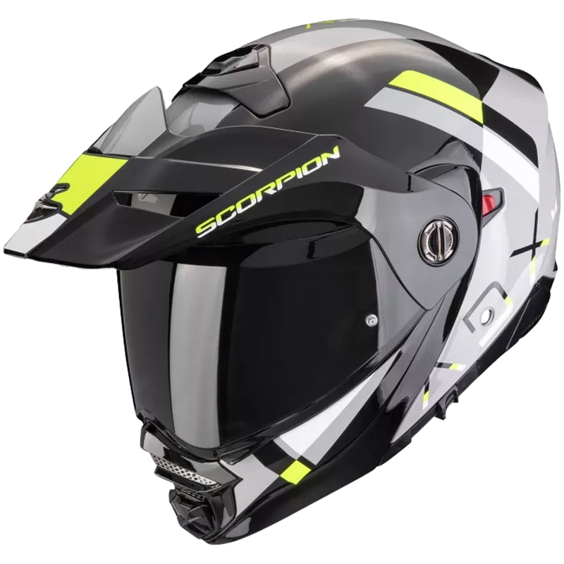 Scorpion ADX-2 GALANE flip-up motorcykelhjelm grå-sort-fluo gul udsalg