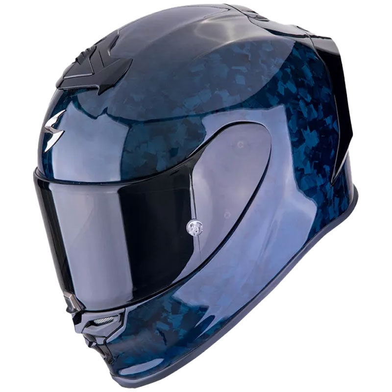 Integreret motorcykelhjelm Scorpion EXO-R1 EVO CARBON AIR ONYX blå