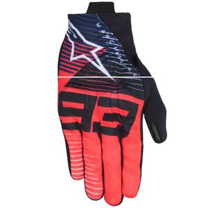 Alpinestars Reef V2 MM93 Motorcykelhandsker Collection Collection Fluo Rød-Blå-Hvid