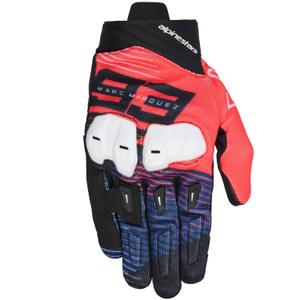 Alpinestars SP X 1 MM93 motorcykelhandsker, fluo-kollektion, rød-blå-sort-hvid