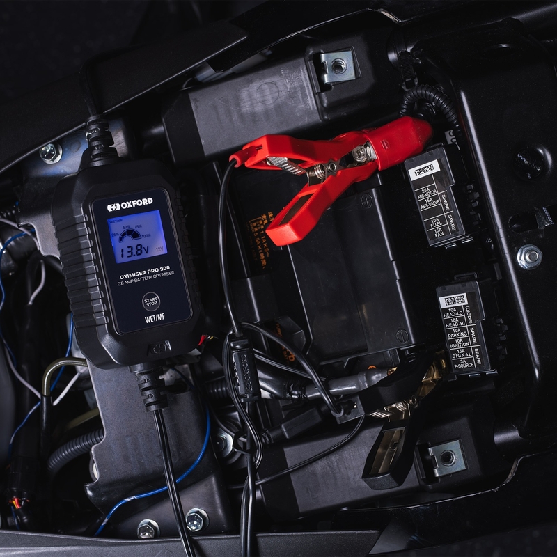 Batterioplader Oxford Oximiser Pro 900 0,8A, 6/12V, 3,5-20Ah