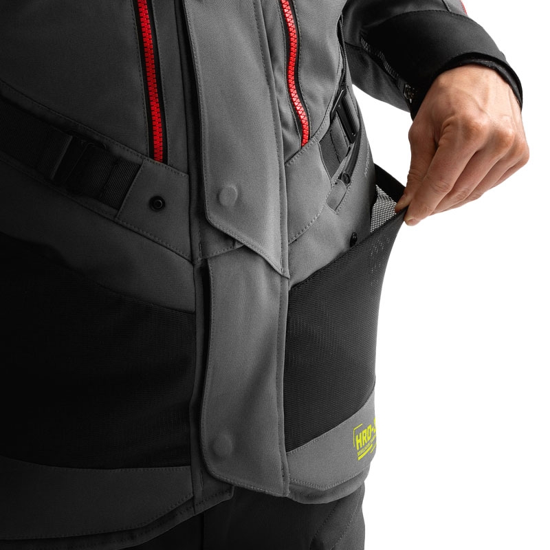 Rebelhorn Hardy 3.0 antracit-grå-gul motorcykeljakke