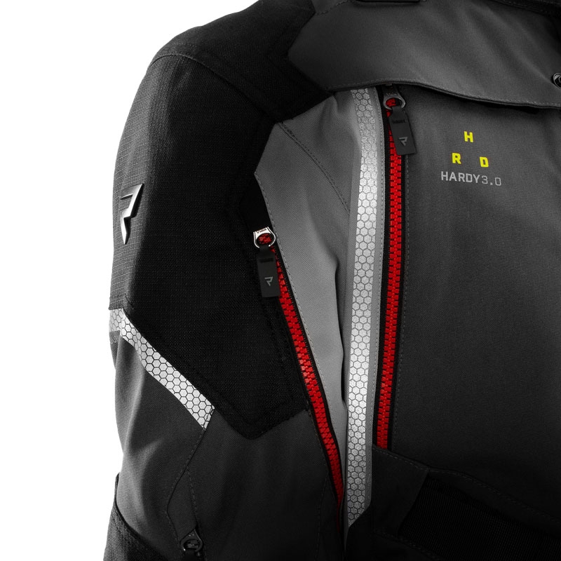 Rebelhorn Hardy 3.0 antracit-grå-gul motorcykeljakke