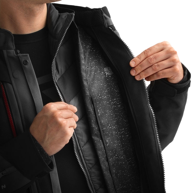 Rebelhorn Hardy 3.0 antracit-grå-gul motorcykeljakke