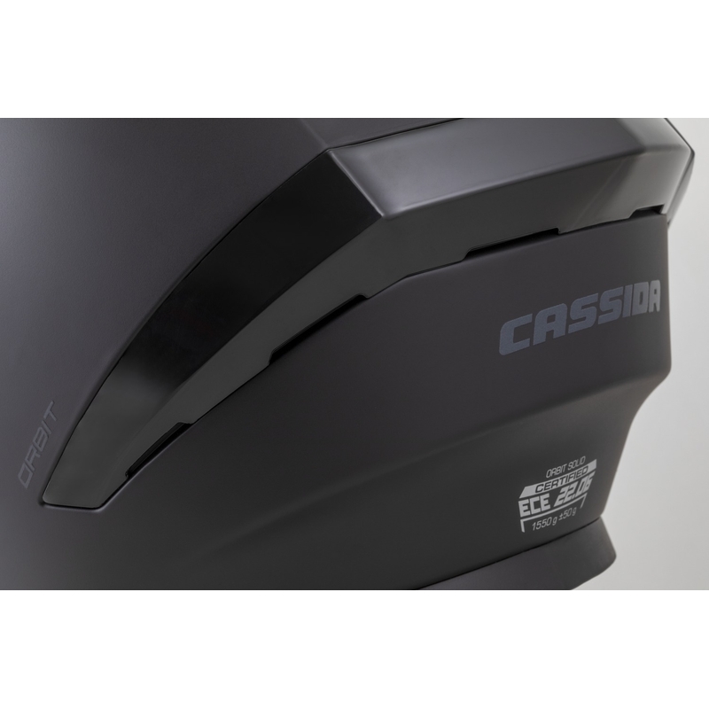 Cassida Orbit Solid helhjelm mat sort-sort