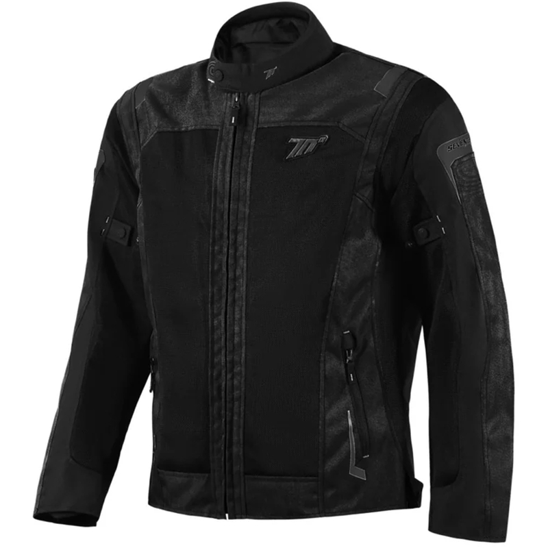 Halvfjerds grader SD-JT66 Sahara motorcykeljakke sort