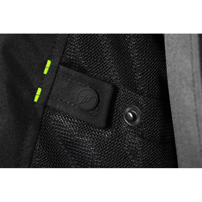 Motorcykeljakke Seventy Degrees SD-JT66 Sahara sort-fluo gul