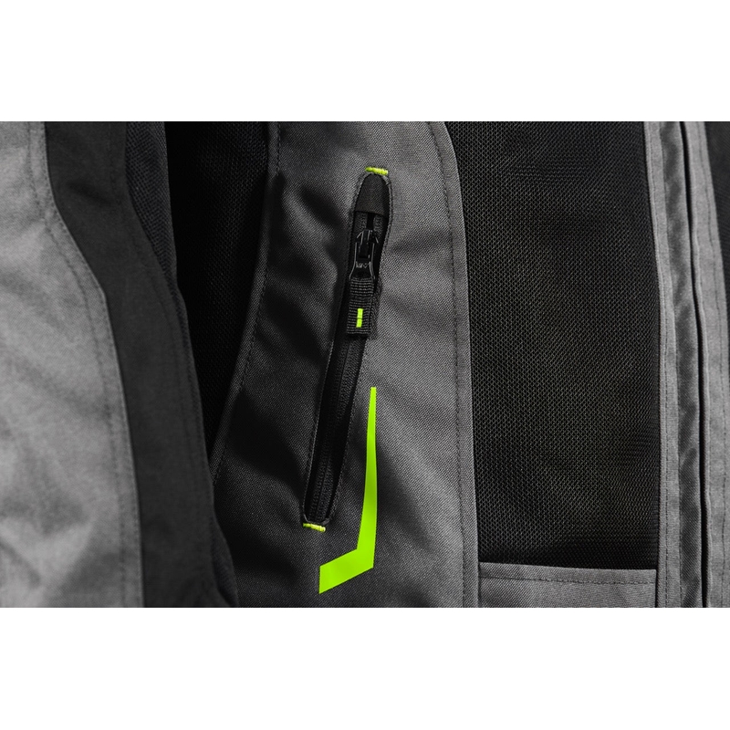 Motorcykeljakke Seventy Degrees SD-JT66 Sahara sort-fluo gul
