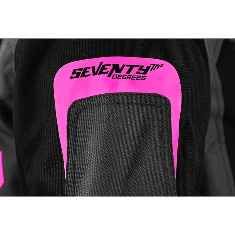 Dame motorcykeljakke Seventy Degrees SD-JT68 Sahara grå-pink