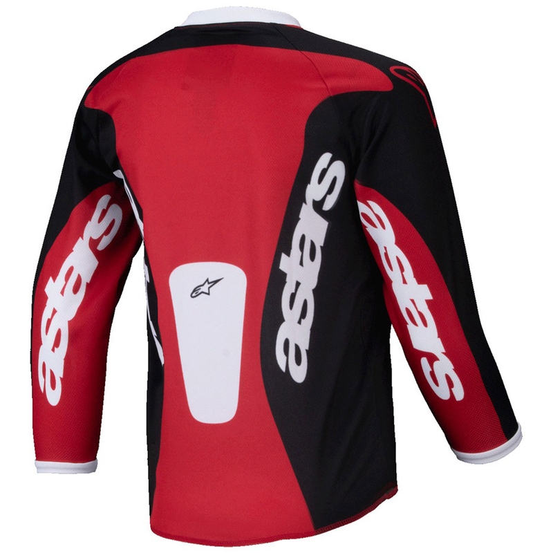 Alpinestars Racer Veil Kids motocrosstrøje sort og rød