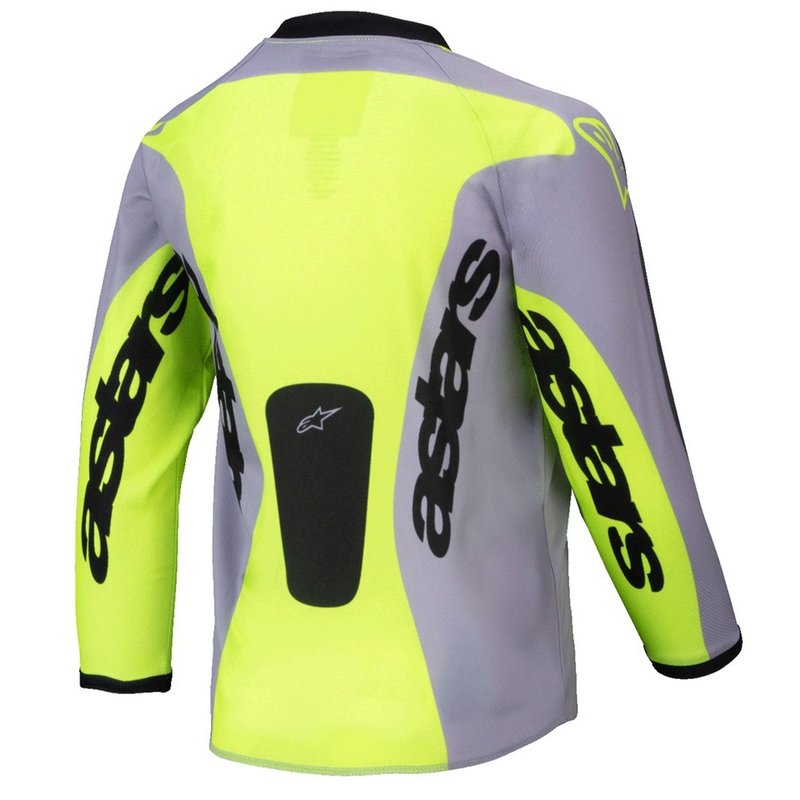 Alpinestars Racer Veil Kids motocrosstrøje grå-fluogul