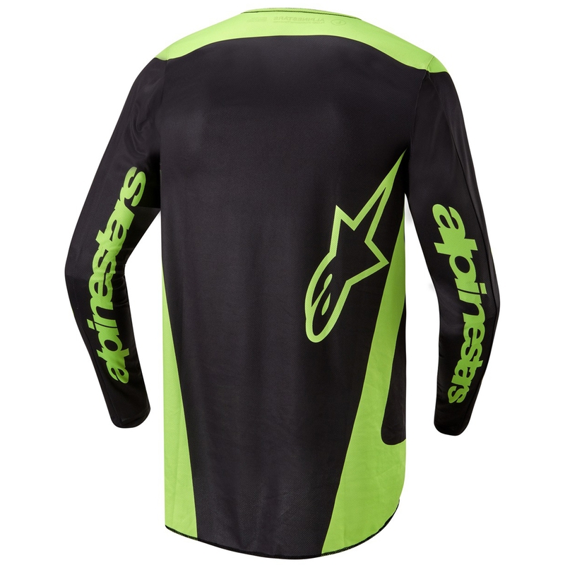 Alpinestars Fluid Lurv motocrosstrøje sort-fluo gul