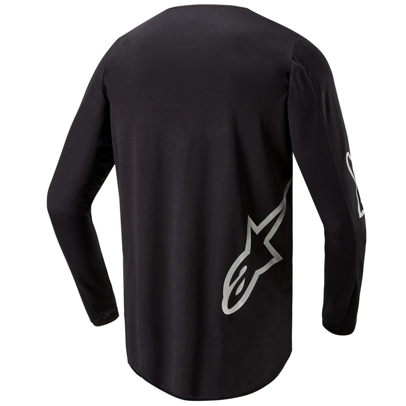 Alpinestars Fluid Lucent motocrosstrøje sort og sølv