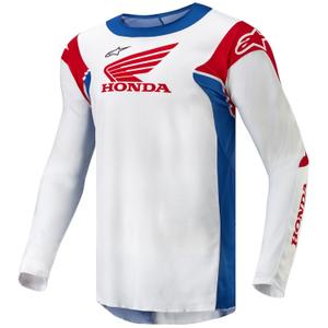 Alpinestars Racer Iconic Honda kollektion motocrosstrøje hvid-blå-rød-sort
