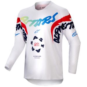 Alpinestars Racer Hana børne motocross jersey hvid-farvet
