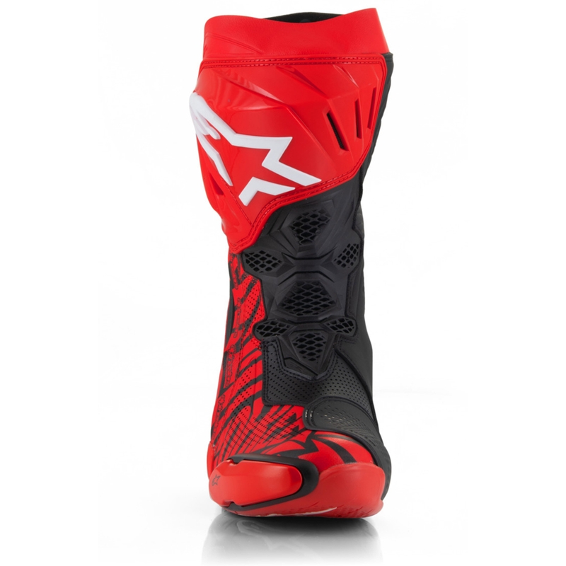 Alpinestars Supertech R Ventede motorcykelstøvler limited edition Francesco Bagnaia rød-sort