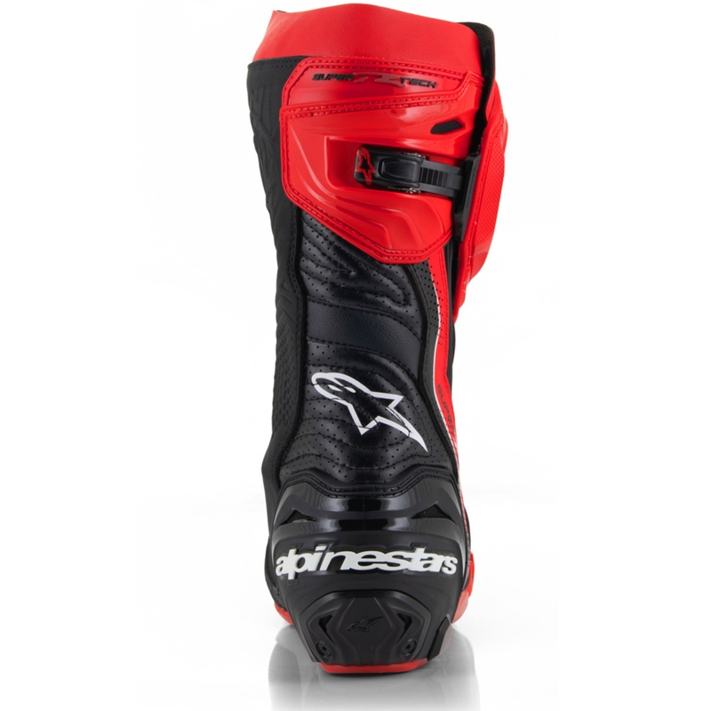 Alpinestars Supertech R Ventede motorcykelstøvler limited edition Francesco Bagnaia rød-sort