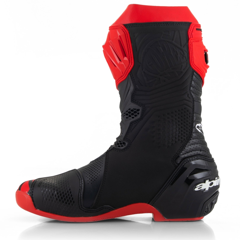Alpinestars Supertech R Ventede motorcykelstøvler limited edition Francesco Bagnaia rød-sort