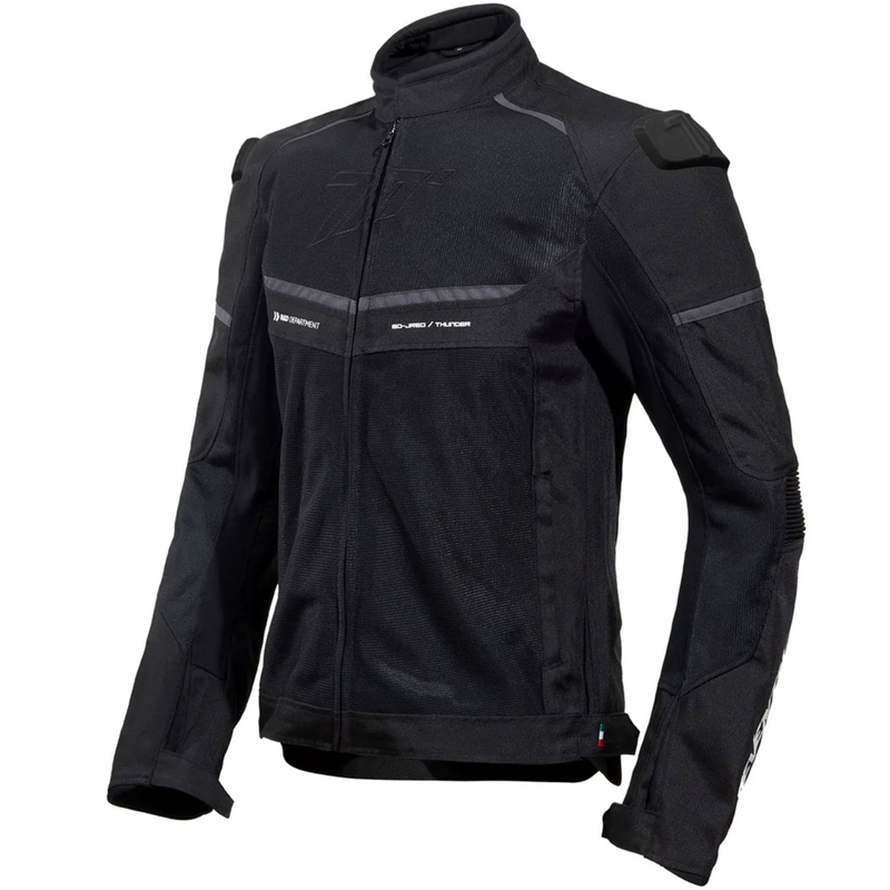 Motorcykeljakke Seventy Degrees SD-JR60 Thunder sort-grå-hvid