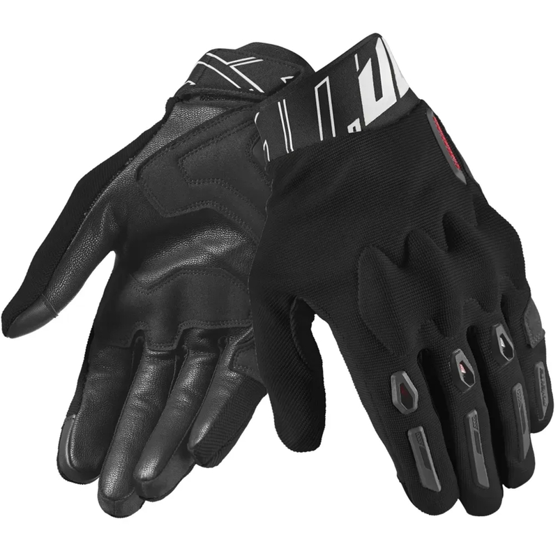 Motorcykelhandsker Seventy Degrees SD-N66 Fullgas, Sort/Rød/Hvid