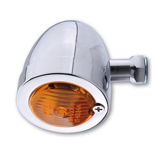 Motorcykel blinklys Highsider Smart Bullet Flad krom