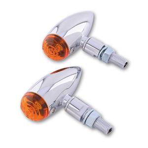 Motorcykel blinklys Highsider Smart Micro-bullet krom