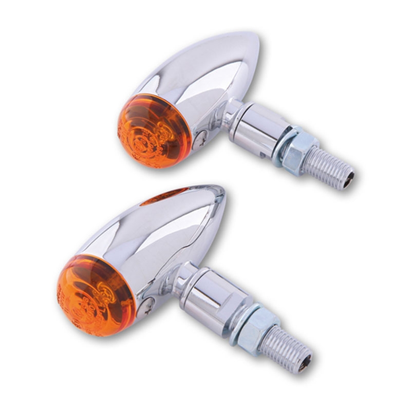 Motorcykel blinklys Highsider Smart Micro-bullet krom