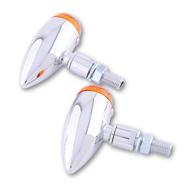 Motorcykel blinklys Highsider Smart Micro-bullet krom
