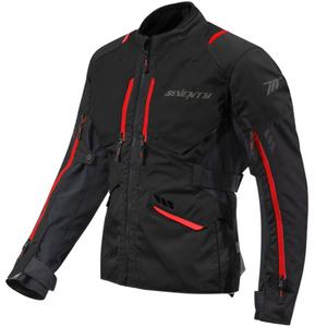 Seventy Degrees SD-JT67 Tanami motorcykeljakke sort-rød
