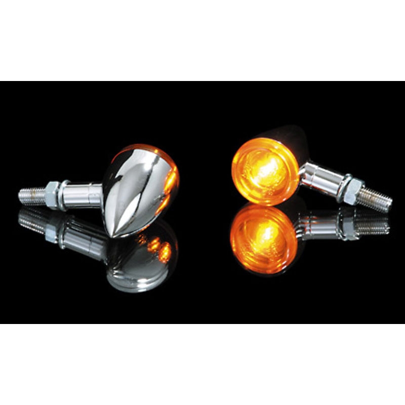 Motorcykel blinklys Highsider Smart Mini Bullet krom