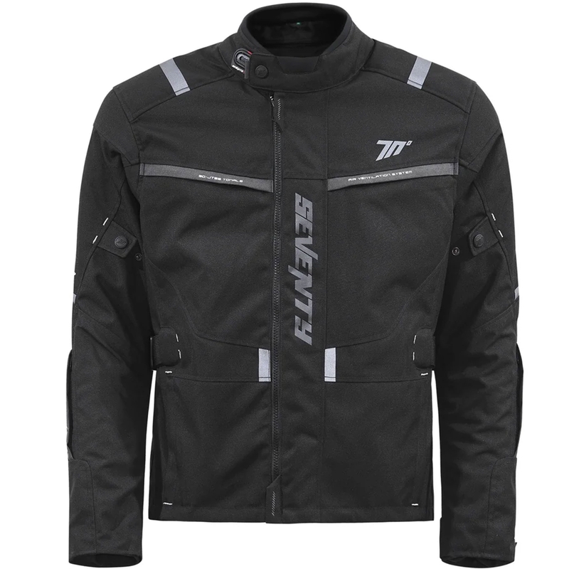 Halvfjerds grader SD-JT83 Tonale Motorcykeljakke Sort