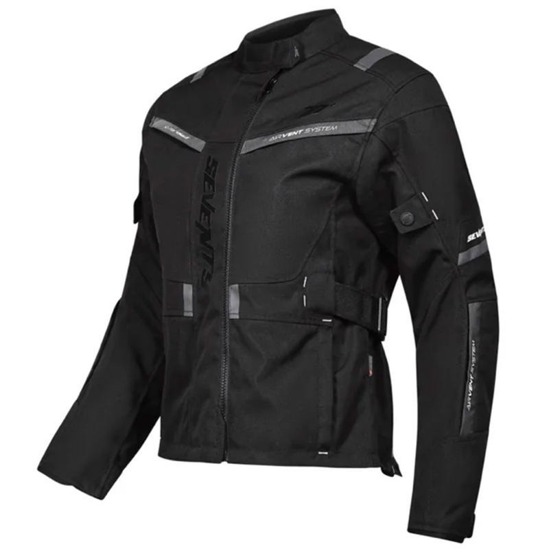 Dame motorcykeljakke Seventy Degrees SD-JT85 Tonale sort